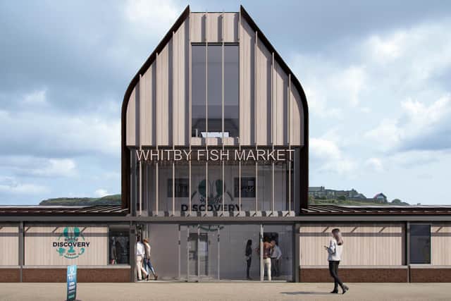 A sketch showing how the next stage of the Whitby Fish Market improvement plan could look.