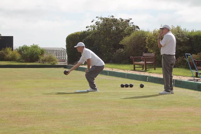 Bridlington Alexandra Bowling Club action.