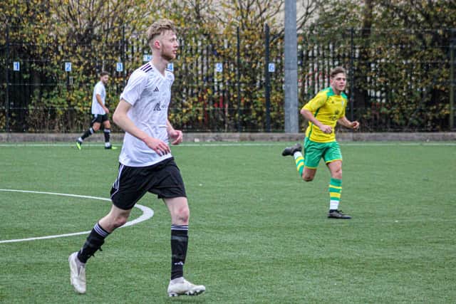 Ted Edwards was named as the Edgehill man of the match in the cup win against Carperby Rovers. Photo by Alec Coulson