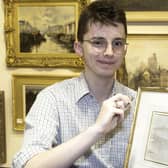 Dominic Cox of auctioneers David Duggleby with the Constable sketch.