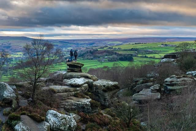 Looking out across Nidderdale from Brimham Rocks. (Pic credit: Bruce Rollinson)