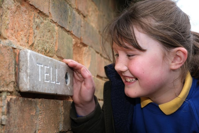 The trail encourages youngsters to experience the outdoors