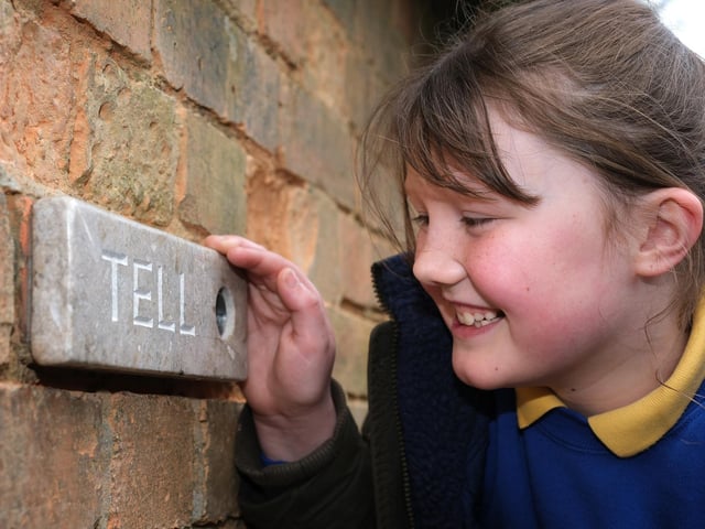 The trail encourages youngsters to experience the outdoors