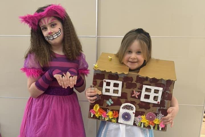 Layla and Scarlett in costume, sent in by Sarah Stratford.