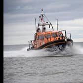 Bridlington RNLI Lifeboat 'Antony Patrick Jones' returns after the launch. Photo: RNLI/Mike Milner