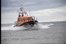 Bridlington RNLI Lifeboat 'Antony Patrick Jones' returns after the launch. Photo: RNLI/Mike Milner