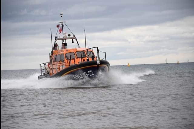 Bridlington RNLI Lifeboat 'Antony Patrick Jones' returns after the launch. Photo: RNLI/Mike Milner