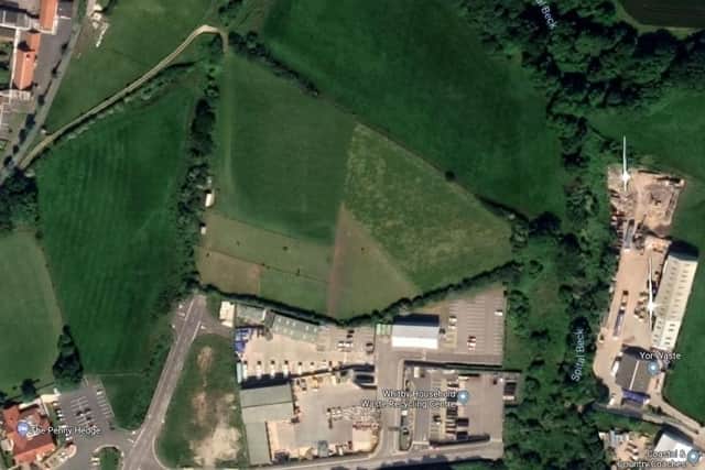 Google images of the warehouses site in Whitby.