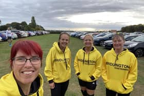 The Brid Road Runners Hull Marathon relay team of Helena Smith, Emma Richardson, Jennifer Kilburn and Sarah Marr