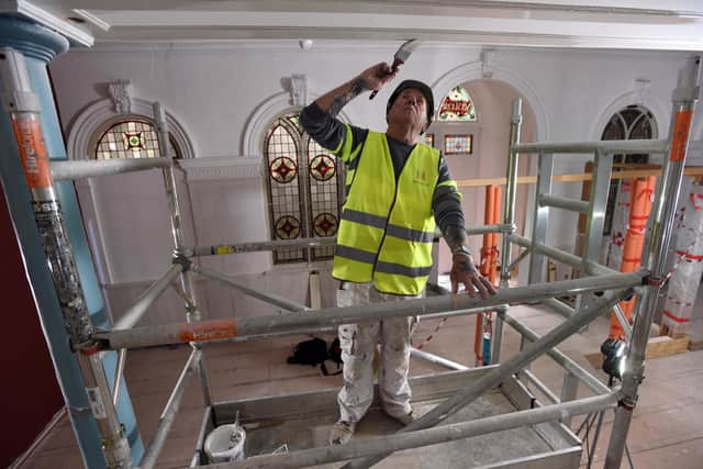 Work continues to transform the Wesley Centre into a state-of-the-art community centre complete with a 600-seat auditorium.