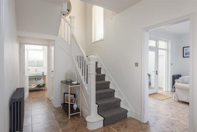A spacious entrance hallway.