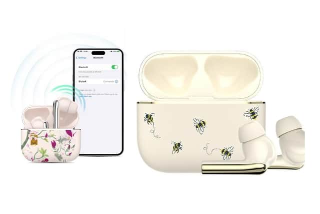 Laura Ashley true wireless stem style earbuds – available from VQ in six designs for £59.99.