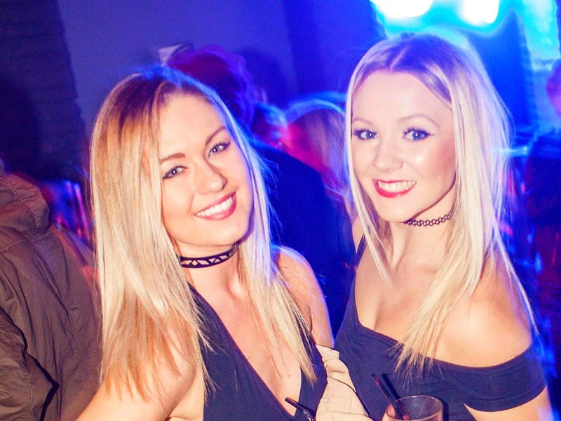 Alicia & Claire looking very glamorous in Blue Lounge