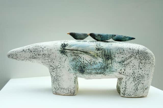 One of Shirley's ceramic works