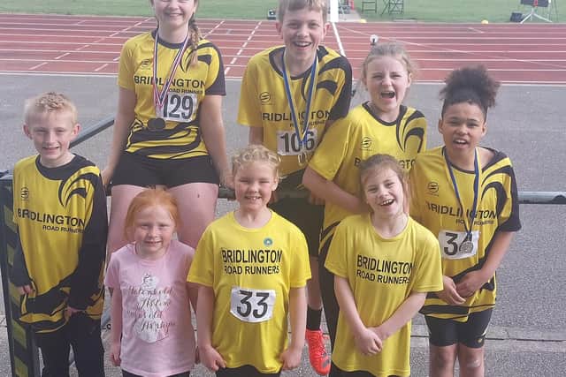 The Bridlington Road Runners juniors athletes hit top form at the track meeting at the Costello Stadium in Hull.