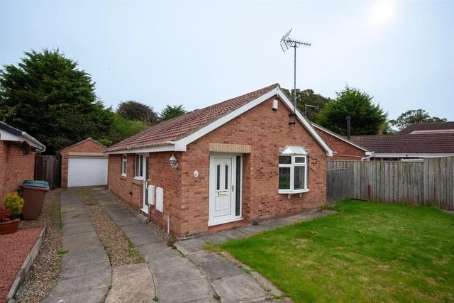 This two bedroom and one bathroom detached bungalow is for sale with Denton Estate Agents with a guide price of £225,000.
