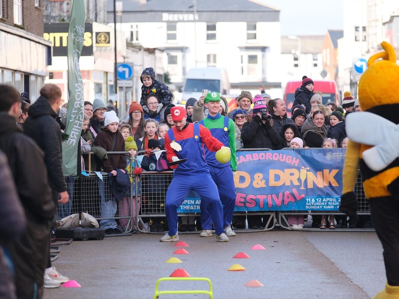 Mario and Luigi take on the race.