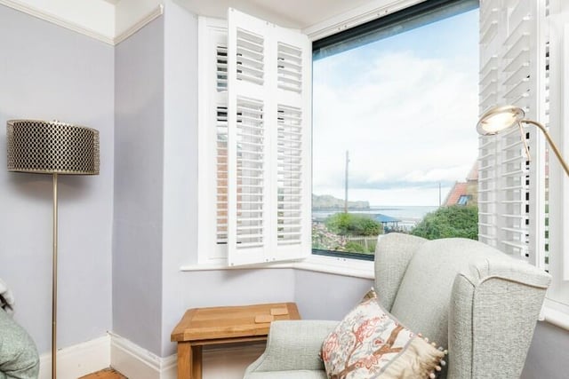 There are stunning sea views from the windows of the property.