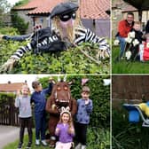 Which popular characters can you spot at the Ayton Scarecrow Trail?