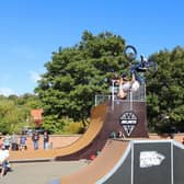 Ryan Swain the organiser stood at Malton Skatepark where the festival will be taking place