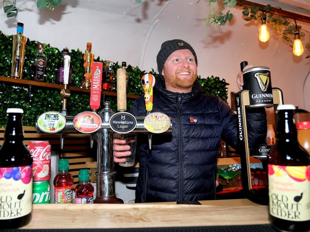 Festive refreshments to tempt visitors. photo: Richard Ponter