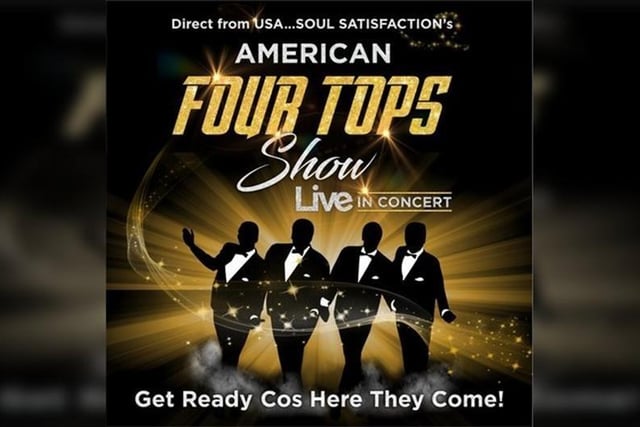 The American Four Tops are coming to Bridlington Spa on June 17. Doors will open at 7:30pm and the motown show promises to cover all the soul hits. Music from The Temptations, Smokey Robinson and The Miracles, Marvin Gaye, Ben E King and other soul legends will be played.