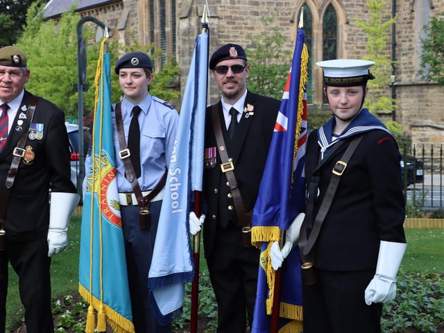 The cadets and veterans were part of the Armed Forces Day celebrations.