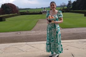 Scarborough's Great British Bake Off star Freya Cox launches her cake collaboration with Castle Howard.