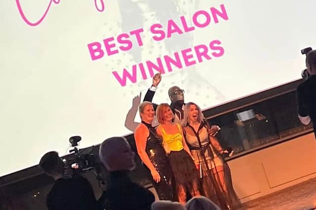 Prisma celebrate winning the Best Salon in Yorkshire at the Salon Awards 2022.