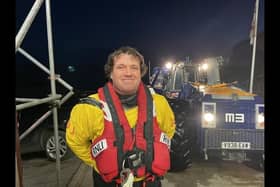Matthew Emmerson following his practical assessment success for Flamborough RNLI.