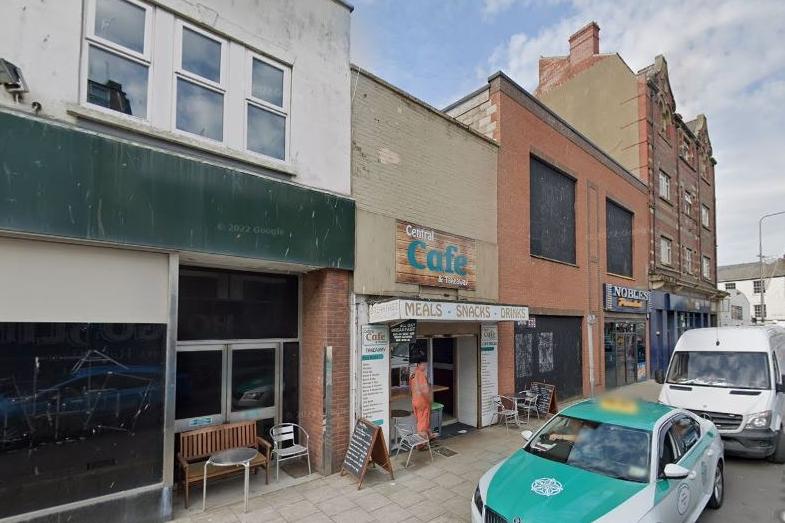 Central Cafe is located on Cliff Street Bridlington. It offers a selection of cold sandwiches, toasties, snacks and hot drinks.