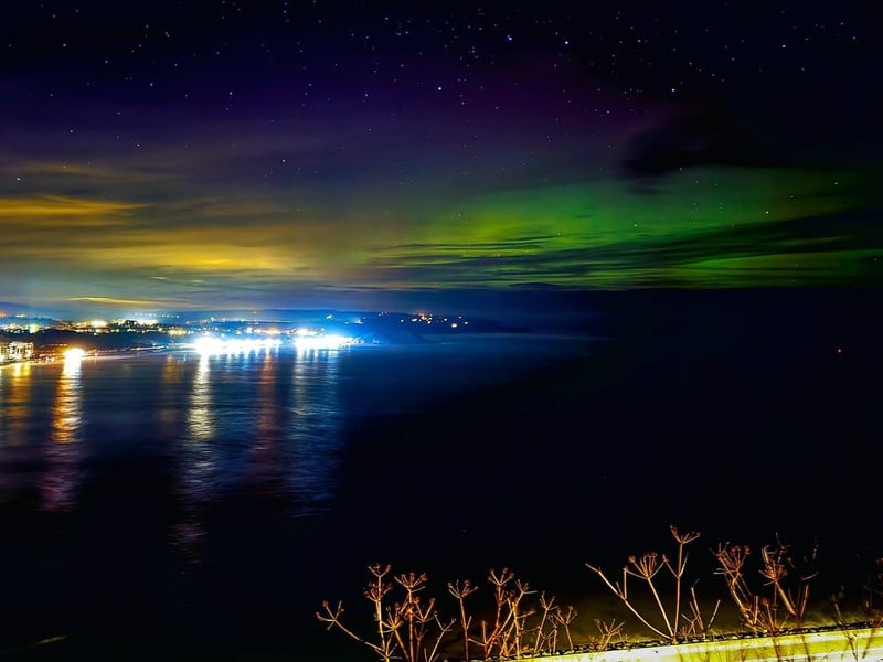 Andrew McCauley captured this colourful image of the lights.