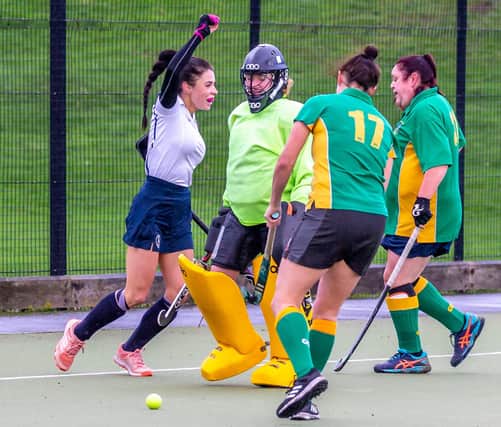 Millie Storr celebrates scoring the opening goal for Whitby
