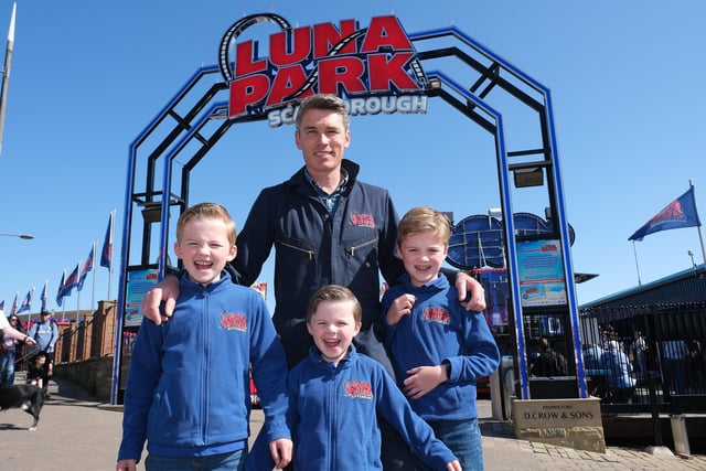 Luna Park owner Dane Crow with Daneton, Crawford and Eton