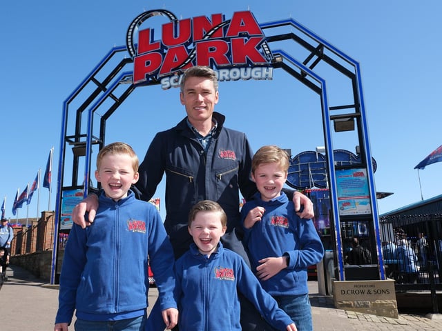 Luna Park owner Dane Crow with Daneton, Crawford and Eton