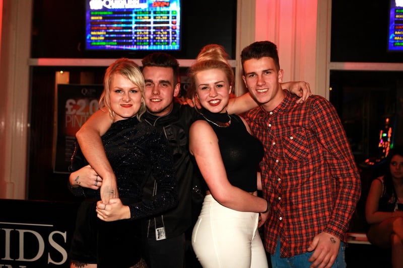 Jade, Dave, Kianni and Ryan in Quids Inn