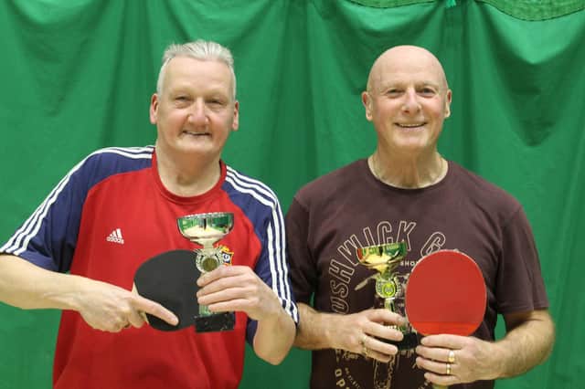 Chris Deegan and Paul Wilkinson were the winners of the Bridlington Table Tennis League round-robin tournament. PHOTOS BY TONY WIGLEY