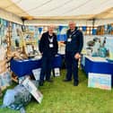 RSPCA Wildlife Friends Yorkshire-based volunteer Paul Bateman and the charity's Wildlife Partnership Manager Geoff Edmond