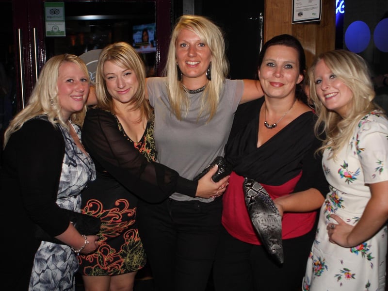 Emma, Jo, Emma, Sarah and Katie having a ball