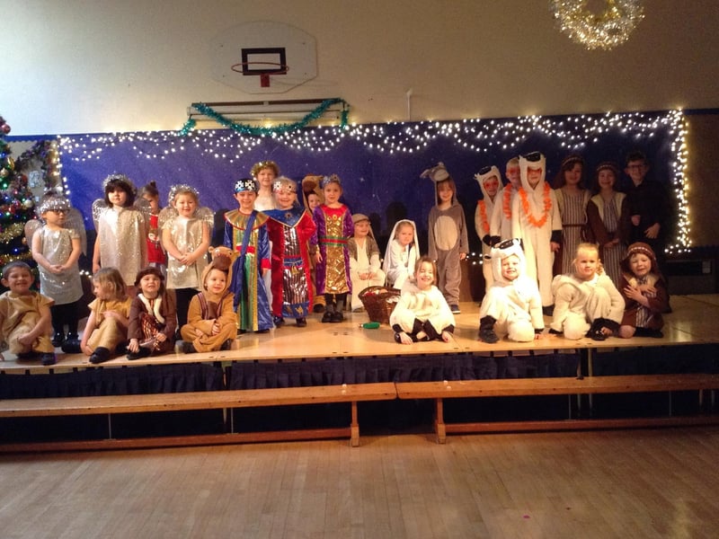 Seton School, Staithes, children perform their nativity.