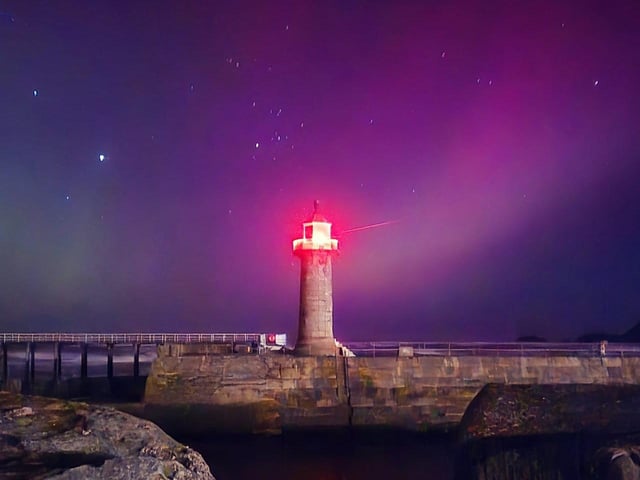 Glorious shot of Whitby Lighthouse.