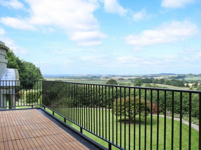 Stunning views across the valley can be enjoyed from most rooms in the property, with the balcony being a particularly good spot to take in the landscape.