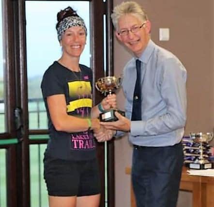 Rhona Marshall won the female road running trophy