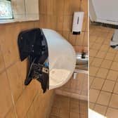 The toilets have been damaged for the third time in six months