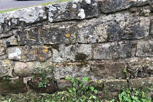 Photo showing the damage to Beggars Bridge at Glaisdale.