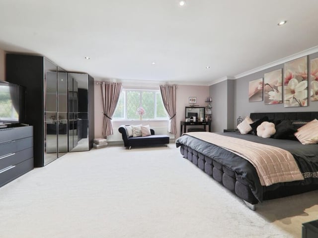 A super size bedroom in the home.