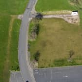 Aerial view of the old North Bay pool site.