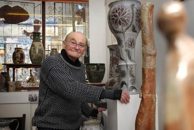 The later ceramicist John Egerton is Shirley's art gallery