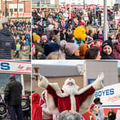 Take a look at our 18 photographs of Santa arriving in Scarborough.