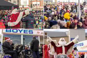 Take a look at our 18 photographs of Santa arriving in Scarborough.